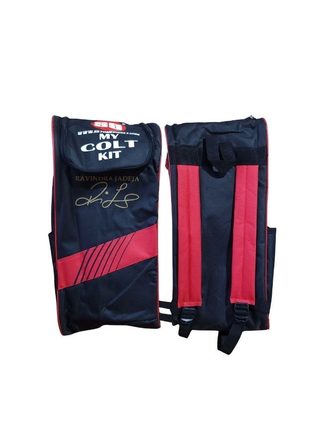 اس اس SS مجموعة أدوات كريكيت كولت جونيور (إصدار رافيندرا جاديجا) - المقاس 0 | مجموعة بداية للأطفال من عمر 3 إلى 6 سنوات تشمل مضرب، كرة، حقيبة، قفازات الضرب، واقيات الساق - Image 4